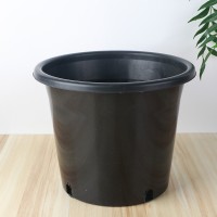 黑色圓口加侖盆定制 花卉綠植控根花盆 加大口徑厚塑料加侖花盆